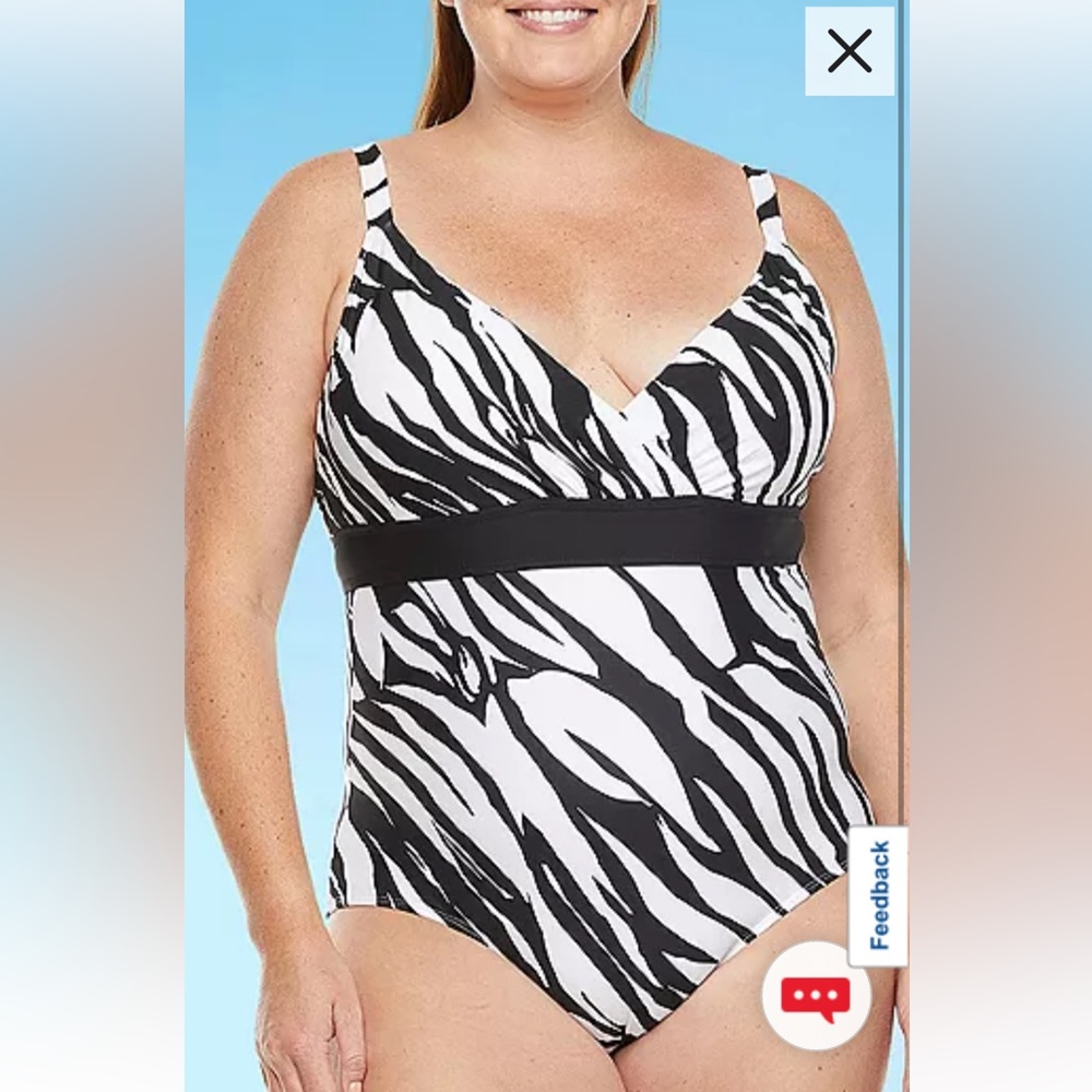 Animal print one piece